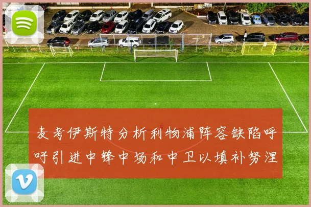 麦考伊斯特分析利物浦阵容缺陷呼吁引进中锋中场和中卫以填补努涅斯空缺